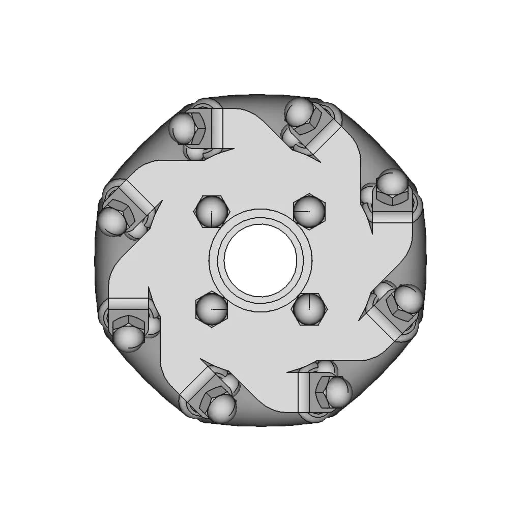 60Mm Mecanum Wheel - Standard Mechanical Component_90_0_degree_snapshot