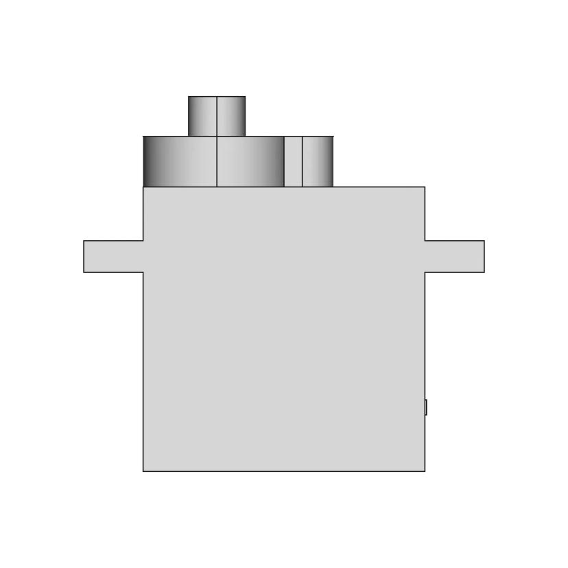 Sg90 Servo Motor - Downloadable CAD Representation