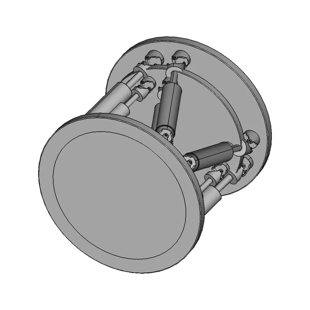 Stewart Platform - Downloadable CAD Representation_60_30_degree_snapshot