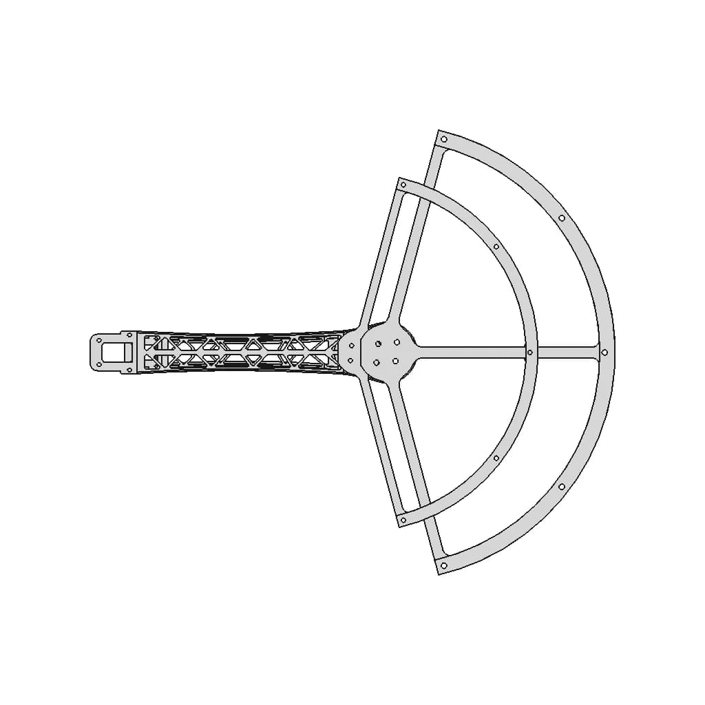 Propeller Protecter Quadrotor Frame Model F450 - Downloadable CAD Representation_0_0_degree_snapshot