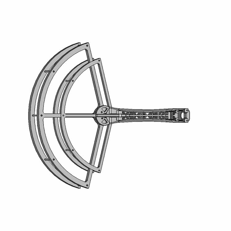 Propeller Protecter Quadrotor Frame Model F450 - Downloadable CAD Representation