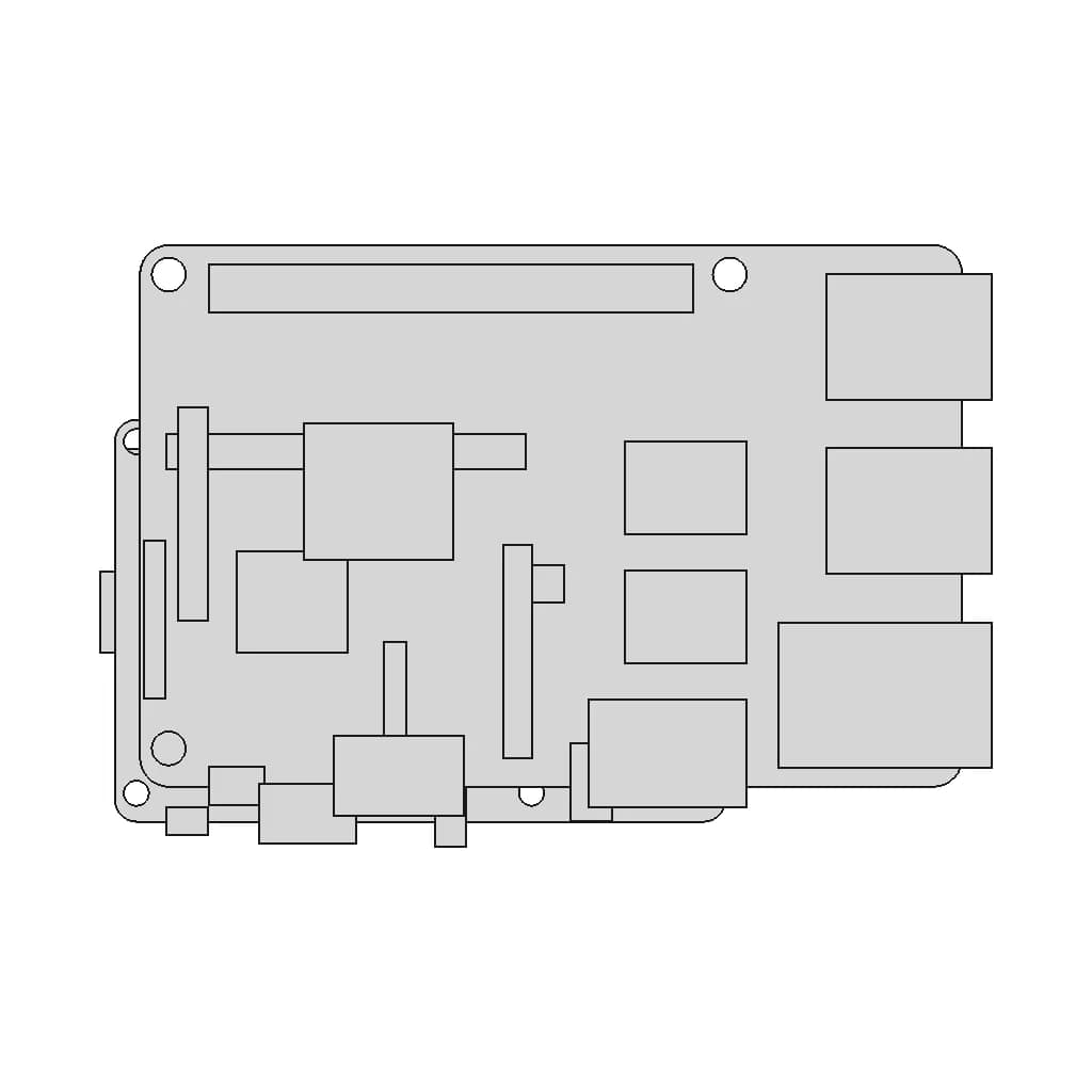 Raspberry Pi 3B+ - Standard Mechanical Component_0_0_degree_snapshot