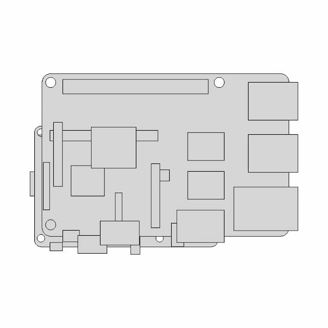 Raspberry Pi 3B+ - Standard Mechanical Component