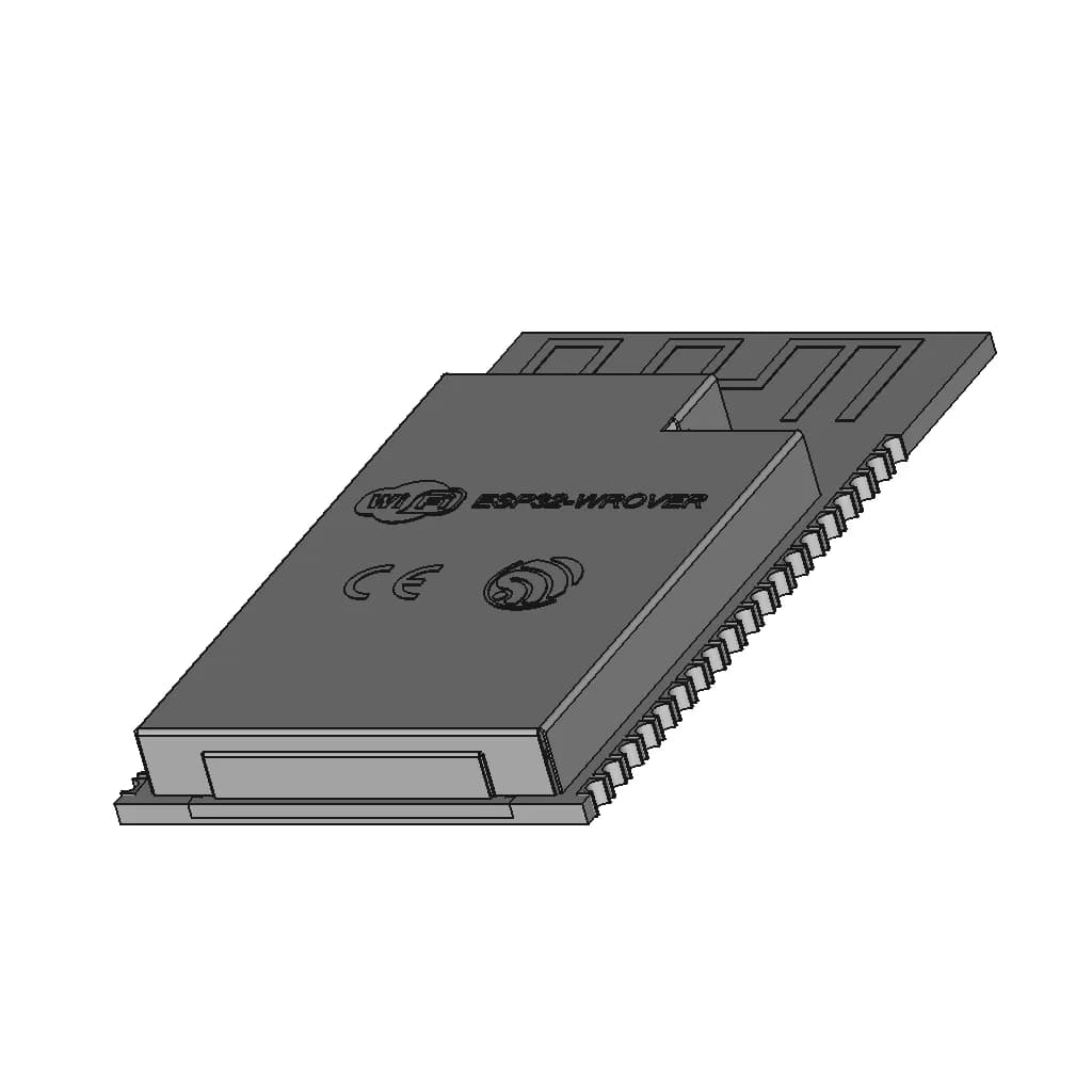 Esp32-Wrover Espressif Module - Standard Mechanical Component_60_30_degree_snapshot