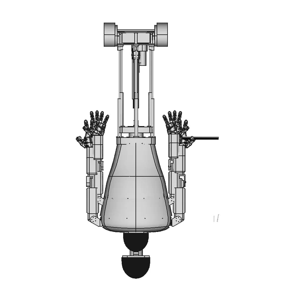 Humanoid Fencing Battle Robot(3D Printable) | 3D Engineering Design File_270_0_degree_snapshot