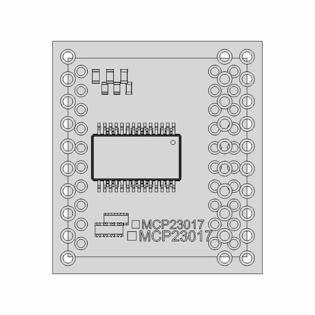 Mcp23017 Module - 16Bits I/O Expander I2C | High-Quality CAD Model