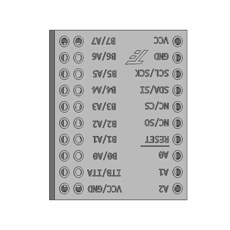 Mcp23017 Module - 16Bits I/O Expander I2C | High-Quality CAD Model