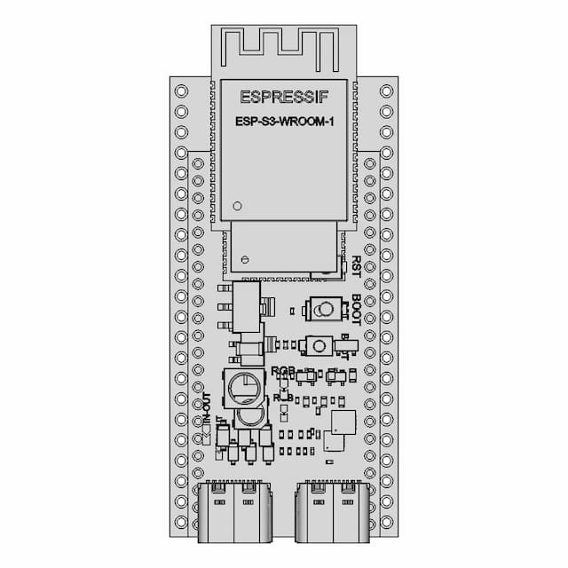 Esp32-S3-Wroom-1 Devkit - Downloadable CAD Representation