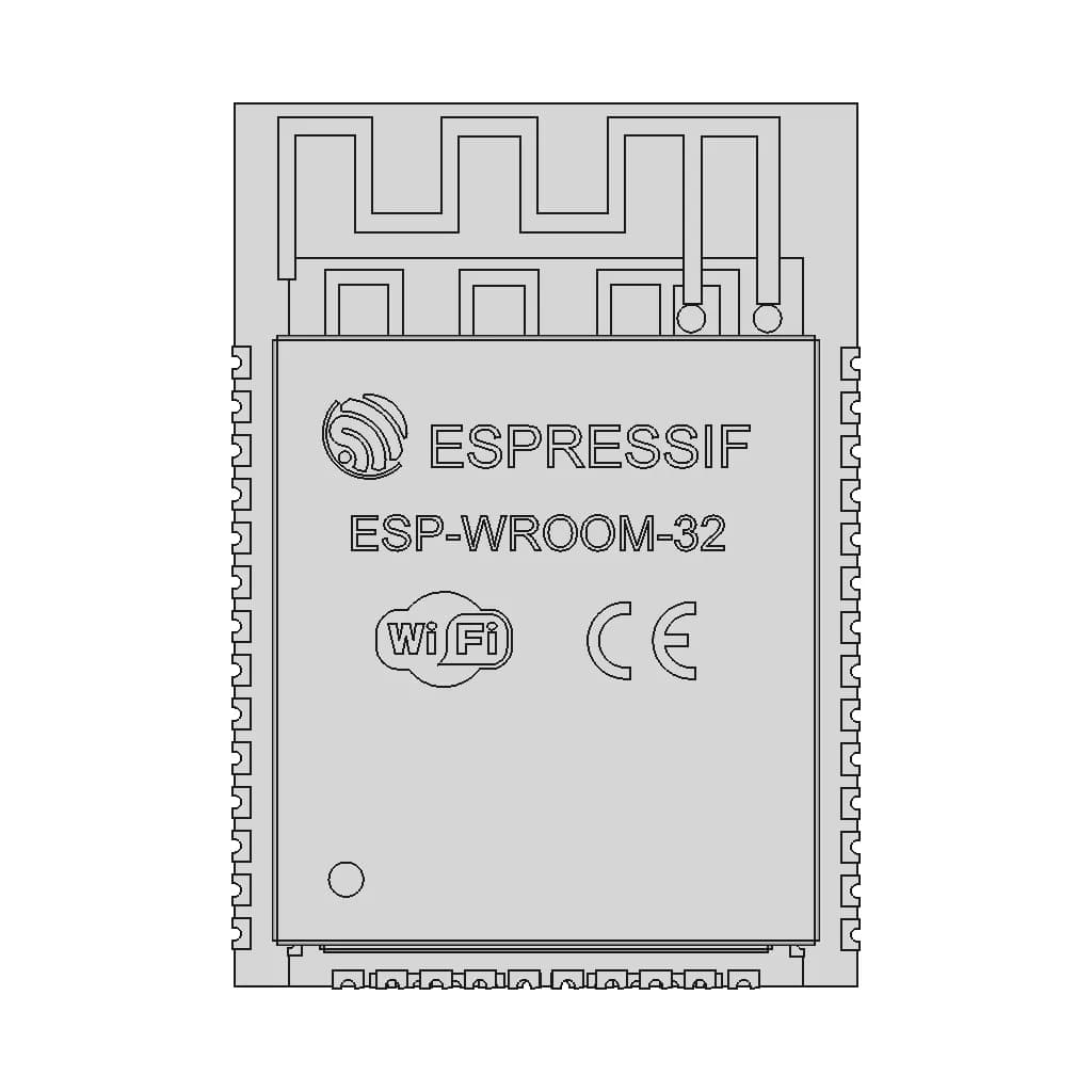 Esp32-Wroom-32 Module | High-Quality CAD Model_0_0_degree_snapshot