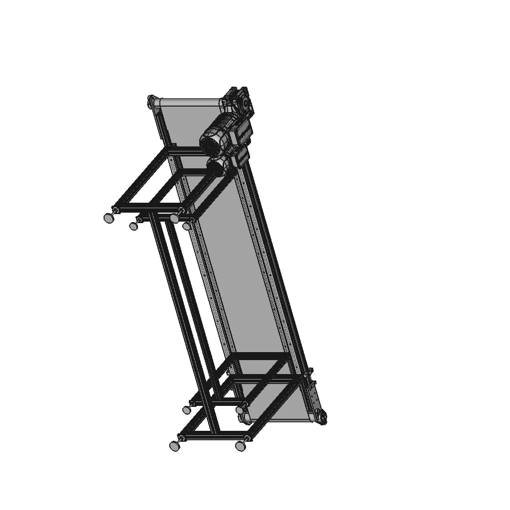 Belt Conveyor Belt Project | 3D Engineering Design File_60_30_degree_snapshot