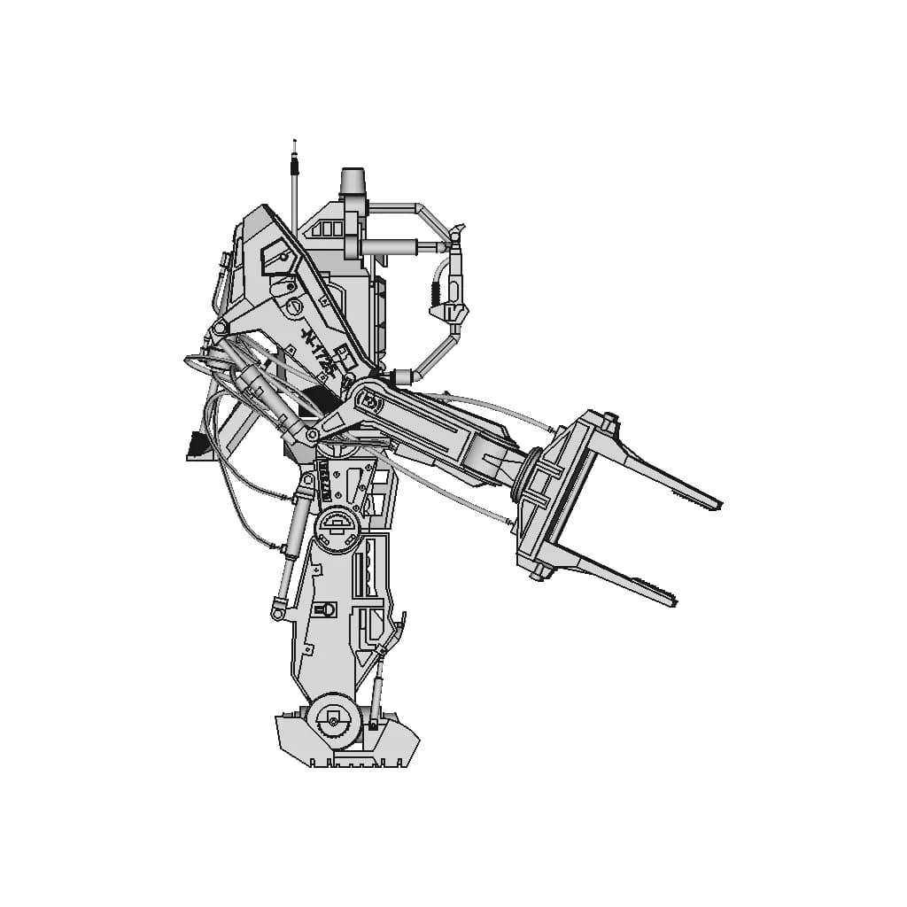 Aliens P-5000 Power Loader - Downloadable CAD Representation_90_0_degree_snapshot