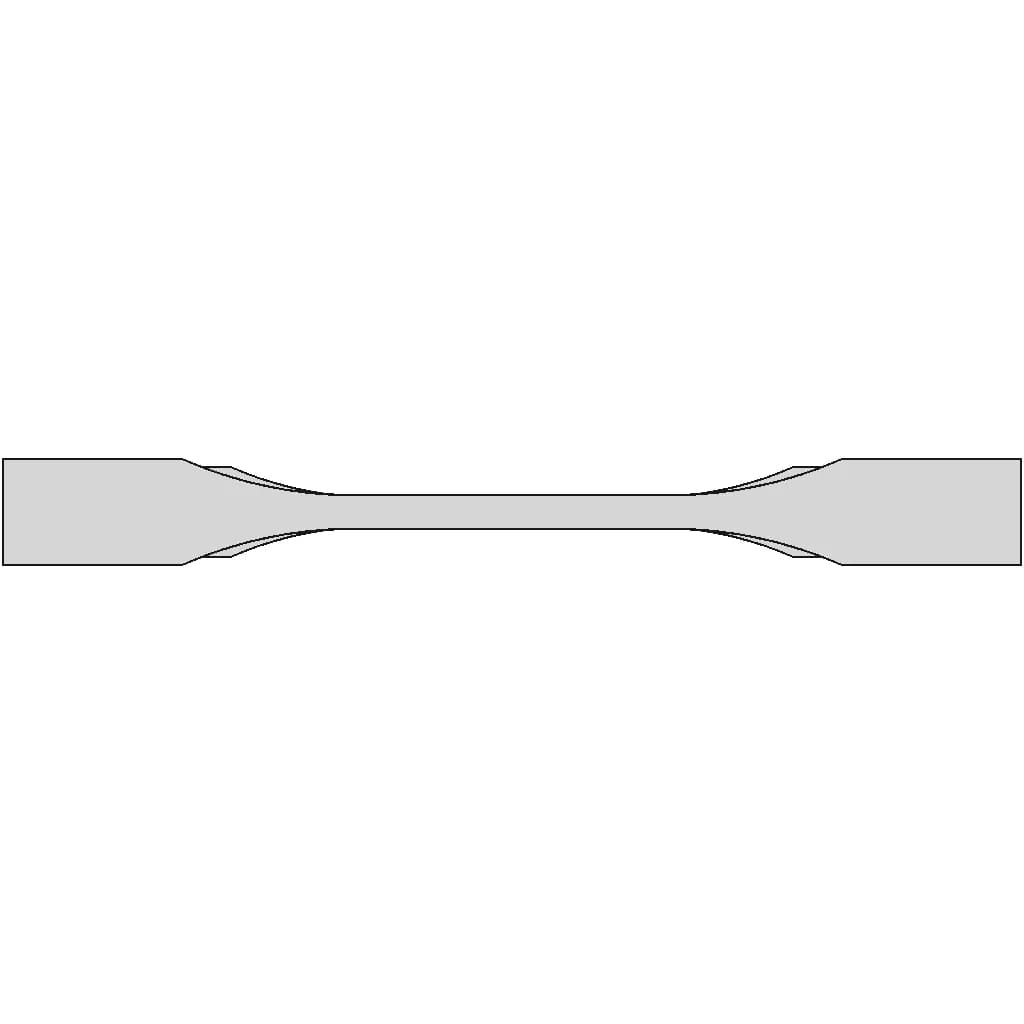 Astm D638 Iso 527-1 Type 2 Test Specimen | High-Quality CAD Model_270_0_degree_snapshot
