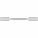 Astm D638 Iso 527-1 Type 2 Test Specimen | High-Quality CAD Model_90_0_degree_snapshot