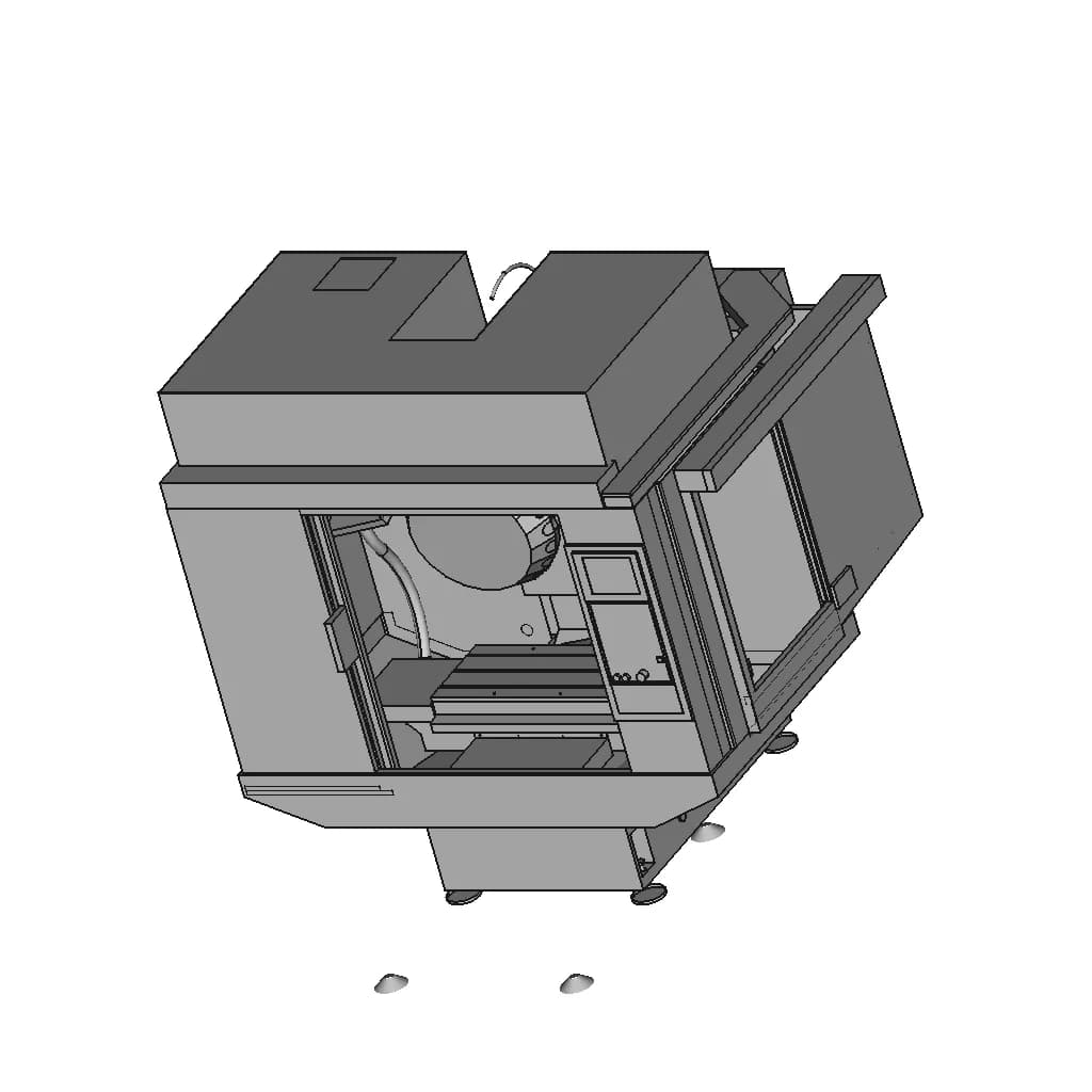 Fanuc Robodrill D_21Lib - Standard Mechanical Component_60_30_degree_snapshot