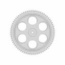 100Mm X 20Mm Toy Wheel Robocraze | 3D Engineering Design File_0_0_degree_snapshot