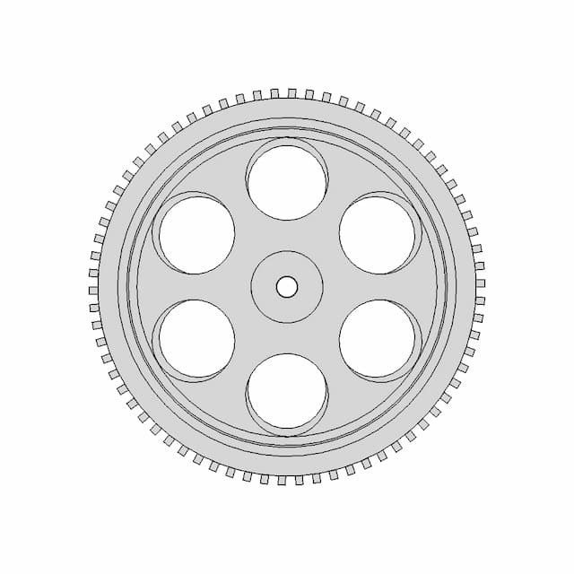100Mm X 20Mm Toy Wheel Robocraze | 3D Engineering Design File