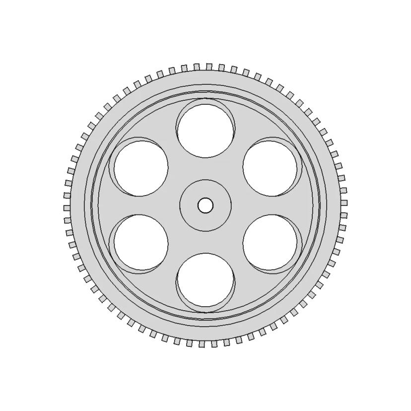 100Mm X 20Mm Toy Wheel Robocraze | 3D Engineering Design File
