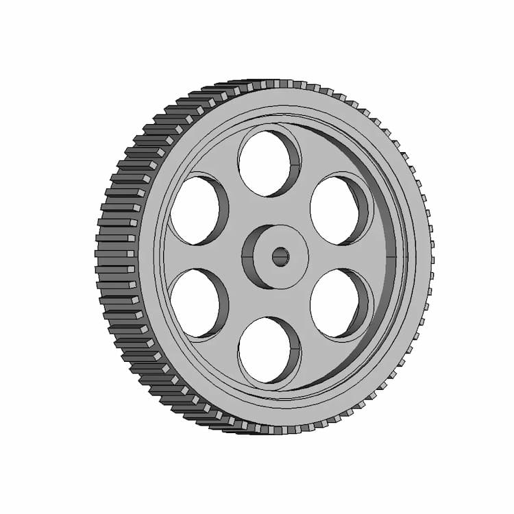 100Mm X 20Mm Toy Wheel Robocraze | 3D Engineering Design File