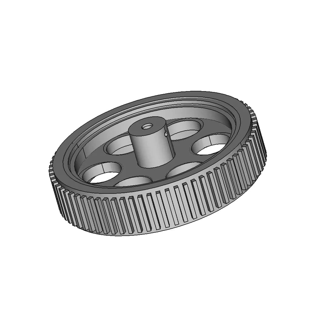 100Mm X 20Mm Toy Wheel Robocraze | 3D Engineering Design File_60_30_degree_snapshot
