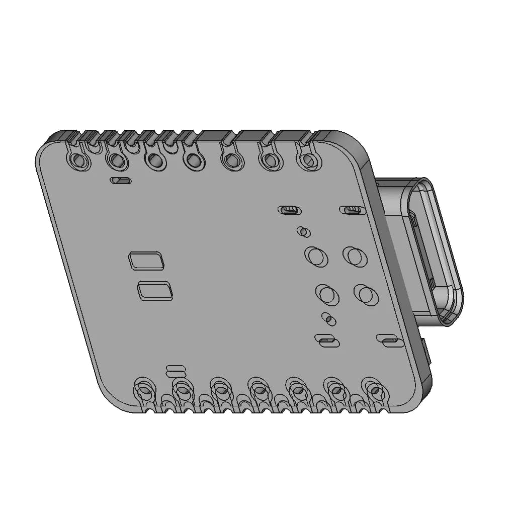 Seeed Studio Xiao Nrf52840 Sense Plus | 3D Engineering Design File_60_30_degree_snapshot
