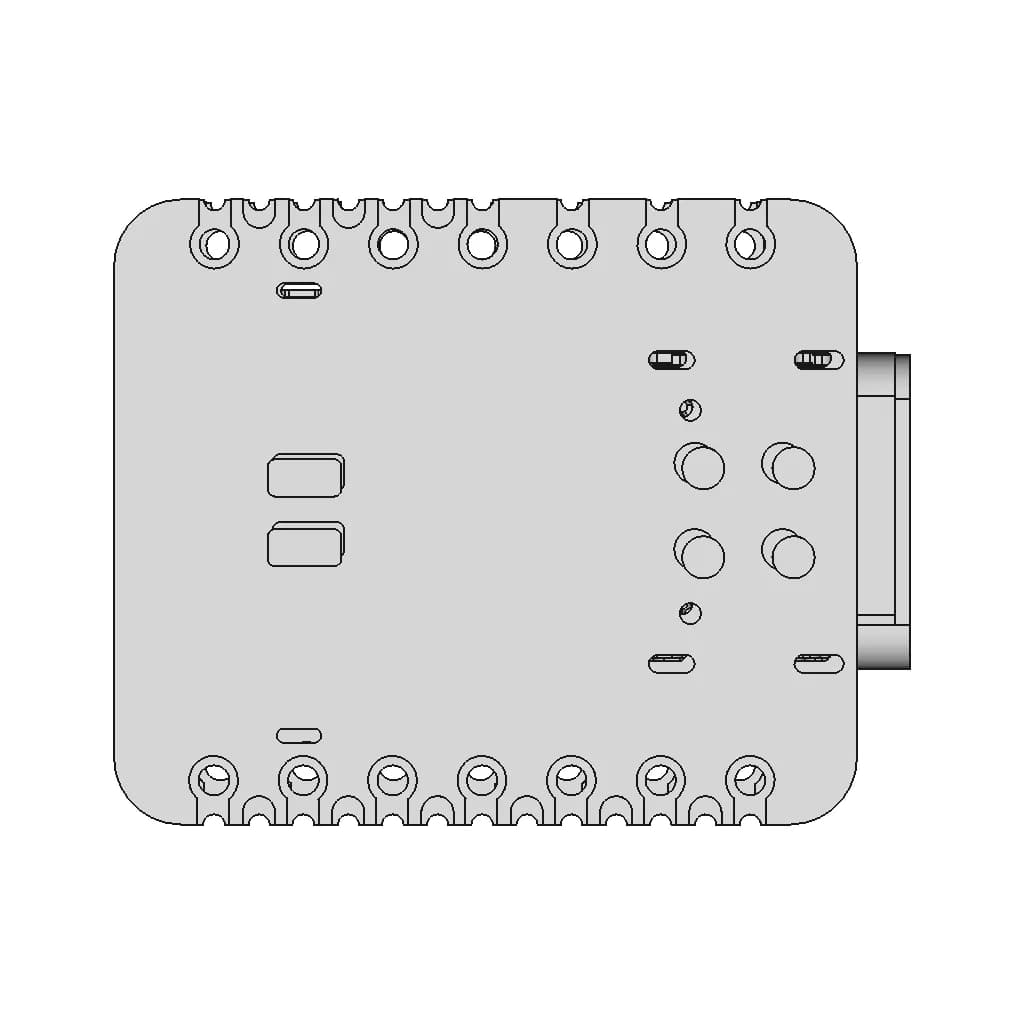 Seeed Studio Xiao Nrf52840 Sense Plus | 3D Engineering Design File_90_0_degree_snapshot