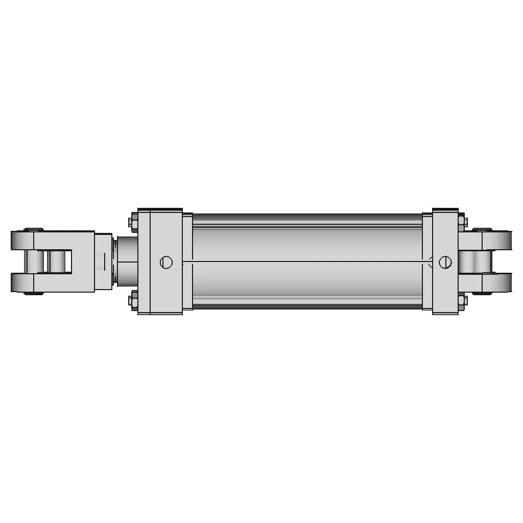 Hydraulic Cylinder - Standard Mechanical Component_0_90_degree_snapshot
