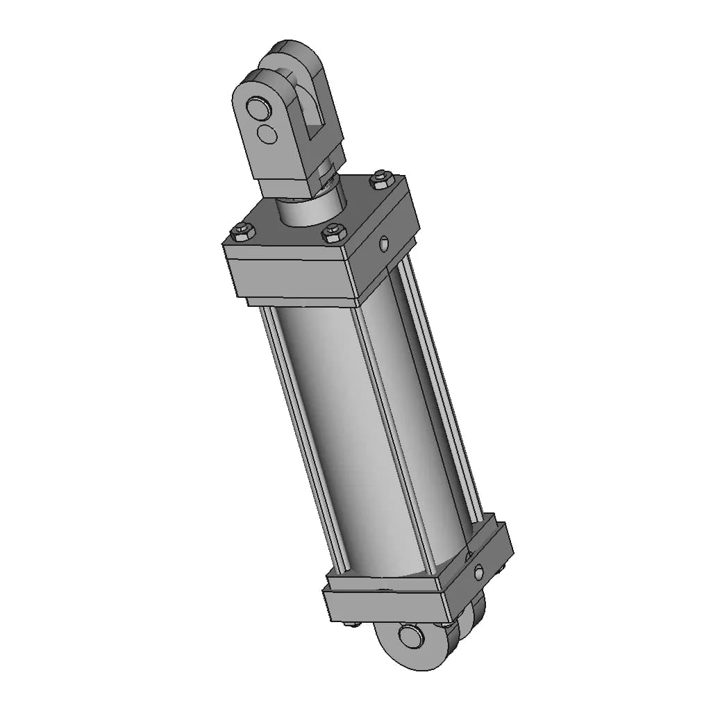 Hydraulic Cylinder - Standard Mechanical Component_60_30_degree_snapshot