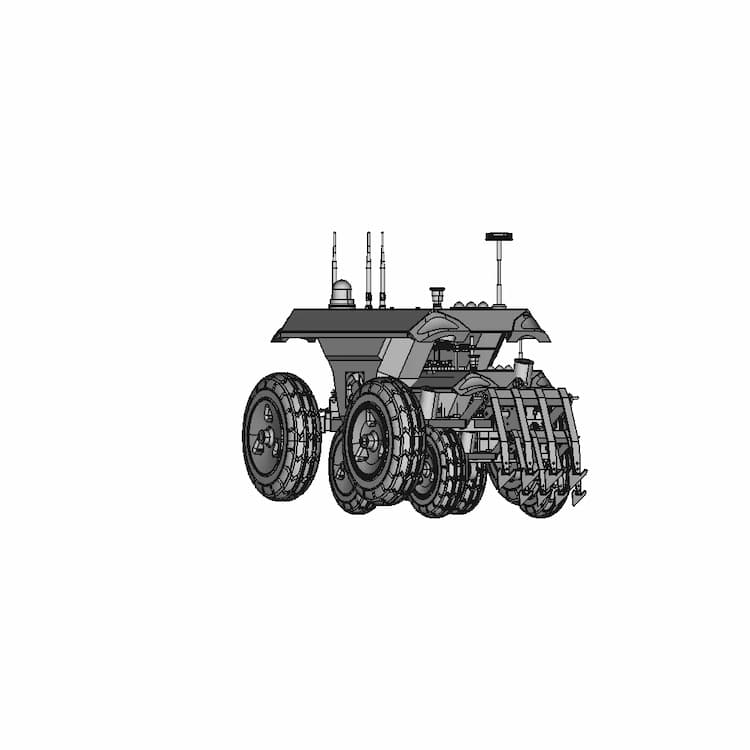 Agricultural Unmanned Ground Vehicle | High-Quality CAD Model