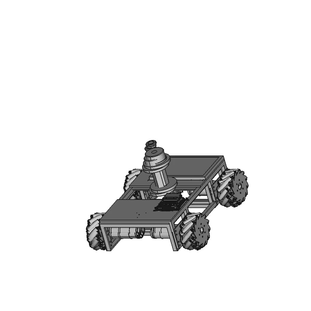 Robot_Mecanum_Wheel | 3D Engineering Design File_60_30_degree_snapshot