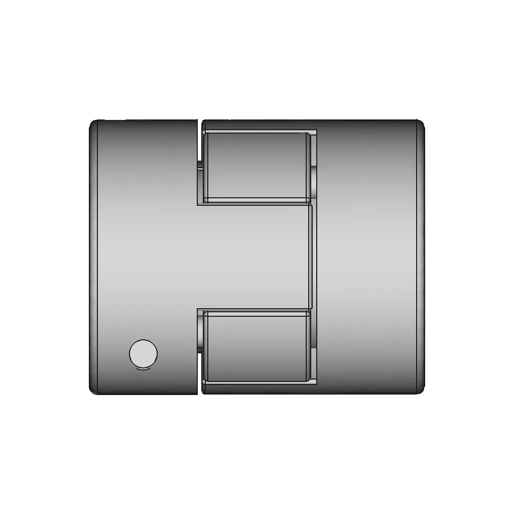 6.35Mm - 10Mm Flexible Jaw Coupling 25X30Mm | 3D Engineering Design File_0_270_degree_snapshot