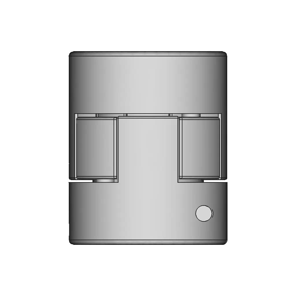 6.35Mm - 10Mm Flexible Jaw Coupling 25X30Mm | 3D Engineering Design File_270_0_degree_snapshot
