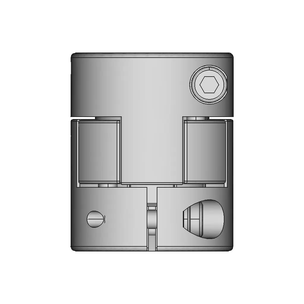 6.35Mm - 10Mm Flexible Jaw Coupling 25X30Mm | 3D Engineering Design File_90_0_degree_snapshot