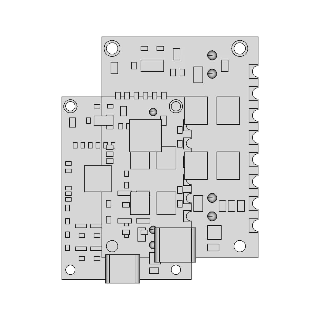 Injoinic Ip2368 100W Usb C Biderectional Powerbank Charging Board Module | 3D Engineering Design File_0_0_degree_snapshot