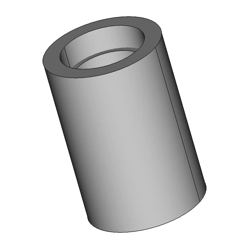 Bushing No-Crush Wheel 63.5Mm Diameter 12Mm Width | High-Quality CAD Model_60_30_degree_snapshot