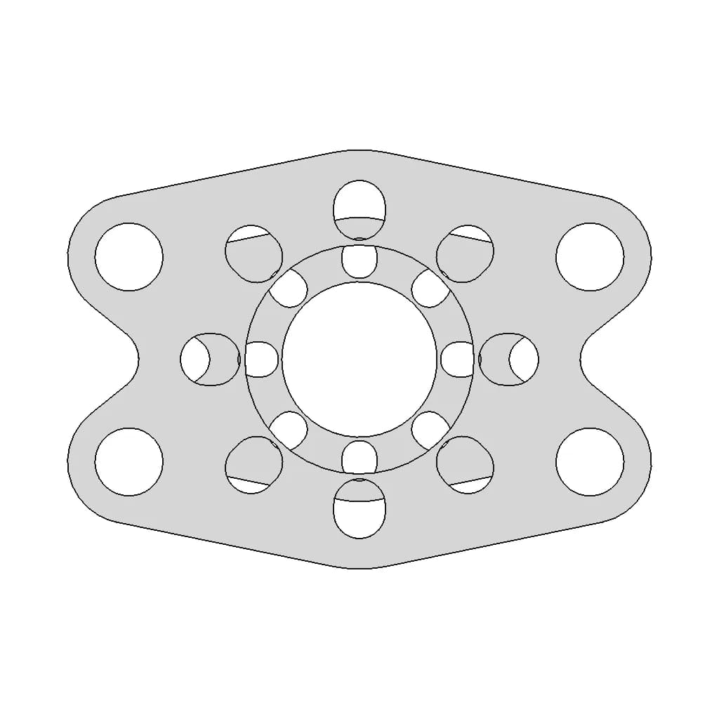 Pro 24Mm Cf Mount Plates For Dartbox Pro And Blitz Pro Gearmotors | 3D Engineering Design File_0_0_degree_snapshot