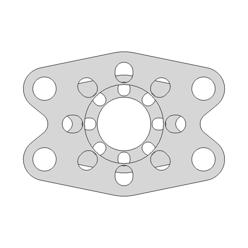Pro 24Mm Cf Mount Plates For Dartbox Pro And Blitz Pro Gearmotors | 3D Engineering Design File