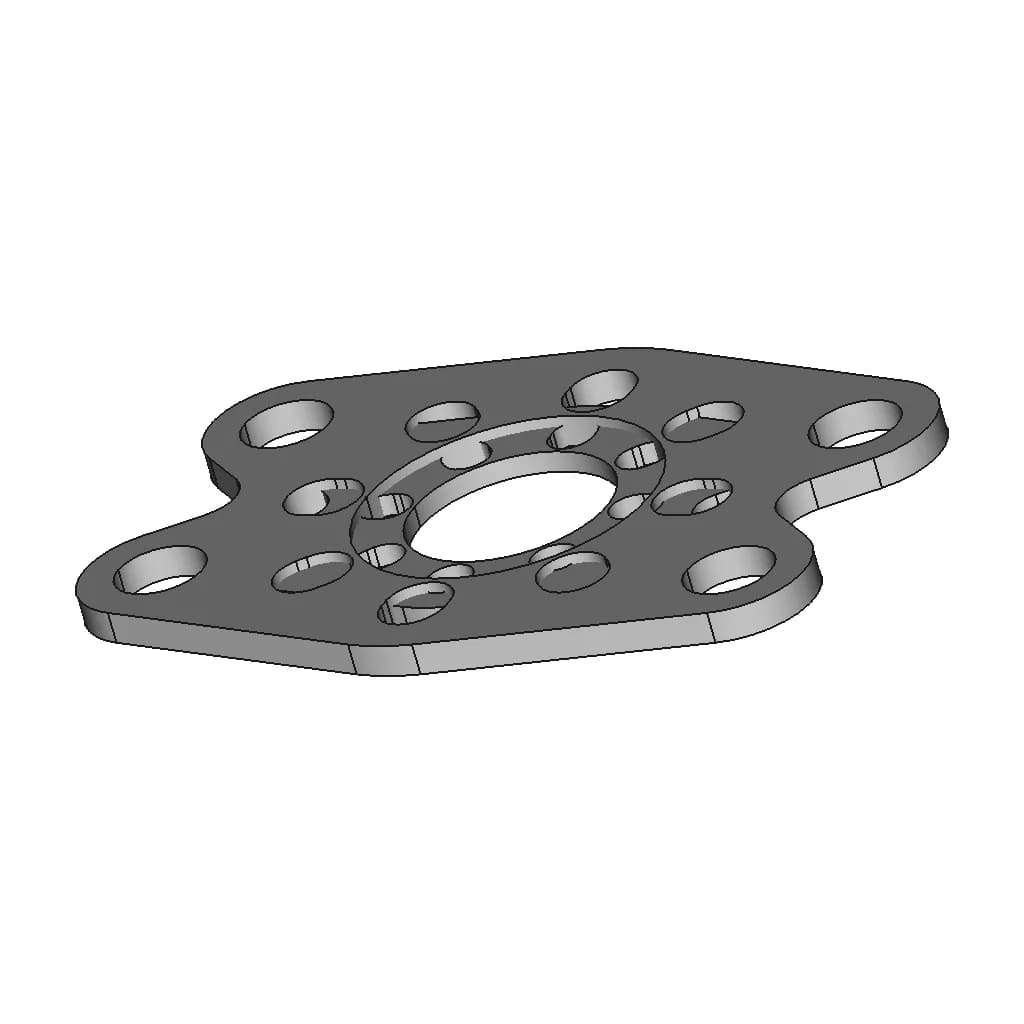 Pro 24Mm Cf Mount Plates For Dartbox Pro And Blitz Pro Gearmotors | 3D Engineering Design File_60_30_degree_snapshot