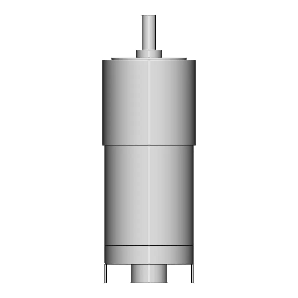 Dc Motor 12V (Gm25-Chihai) | 3D Engineering Design File_0_0_degree_snapshot