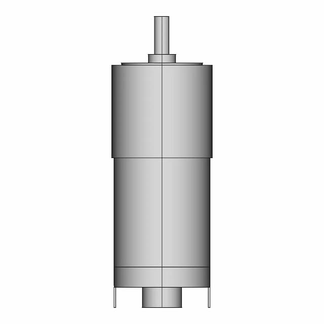 Dc Motor 12V (Gm25-Chihai) | 3D Engineering Design File