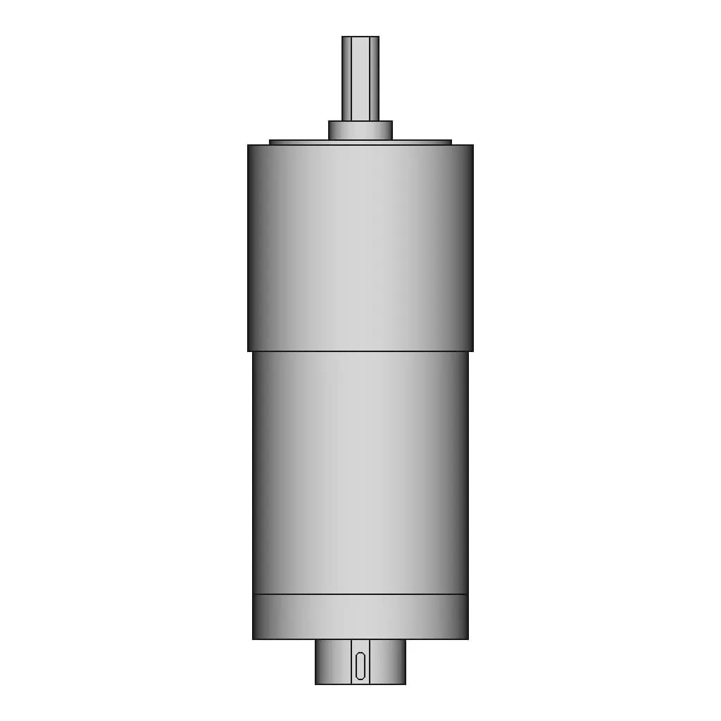 Dc Motor 12V (Gm25-Chihai) | 3D Engineering Design File_0_90_degree_snapshot
