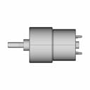 Geared Motor Mg373323 - Downloadable CAD Representation_0_90_degree_snapshot