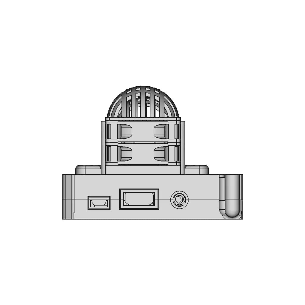 Rpi 2/3 Custom Case | High-Quality CAD Model_90_0_degree_snapshot
