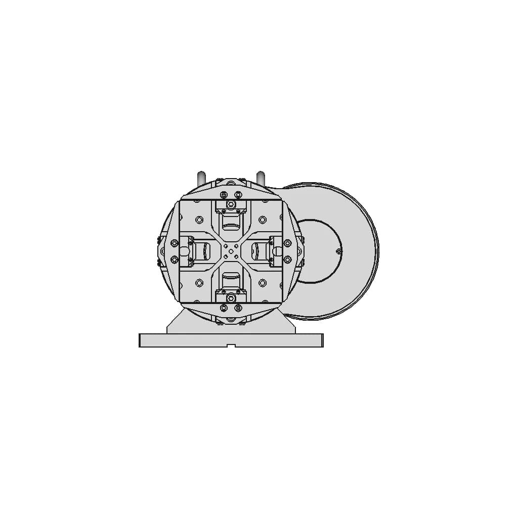 Pneumatic Clamp For Laser Pipe Cutter - Downloadable CAD Representation_0_0_degree_snapshot