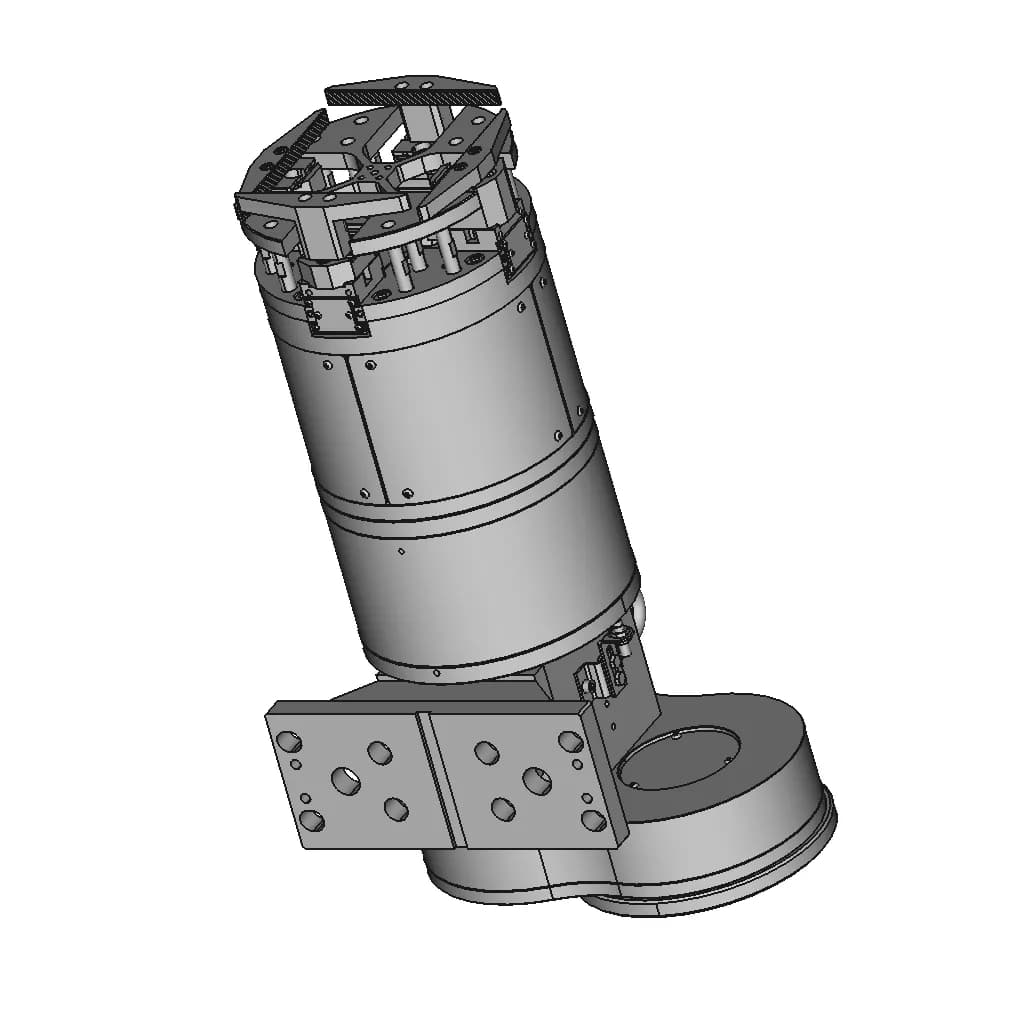 Pneumatic Clamp For Laser Pipe Cutter - Downloadable CAD Representation_60_30_degree_snapshot