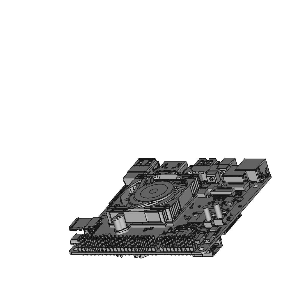 Hardkernel Odroid M2 | 3D Engineering Design File_60_30_degree_snapshot
