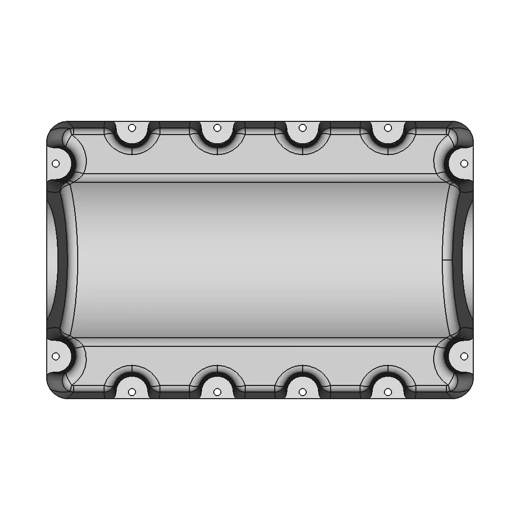 V6 Engine Lower Block - Standard Mechanical Component_90_0_degree_snapshot