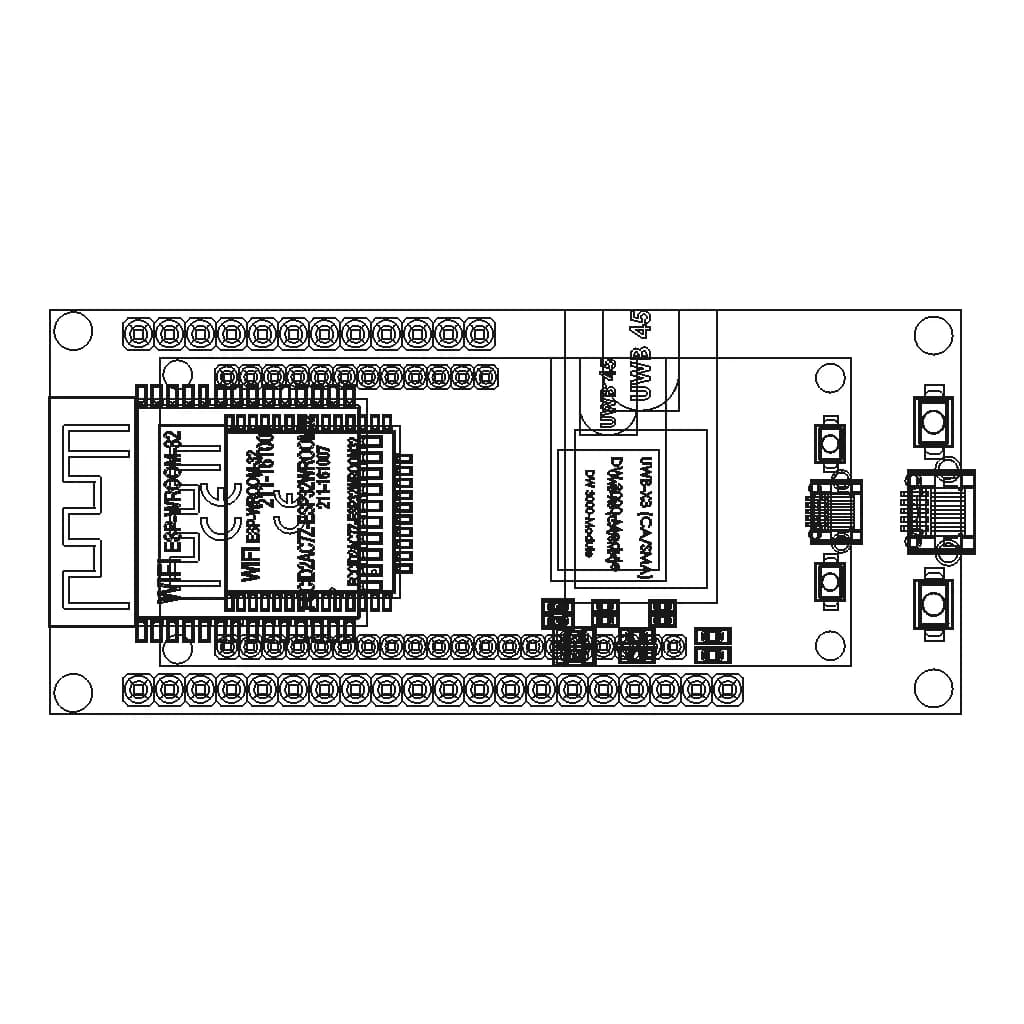 Esp32-Wroom-Uwb45 - Standard Mechanical Component_270_0_degree_snapshot