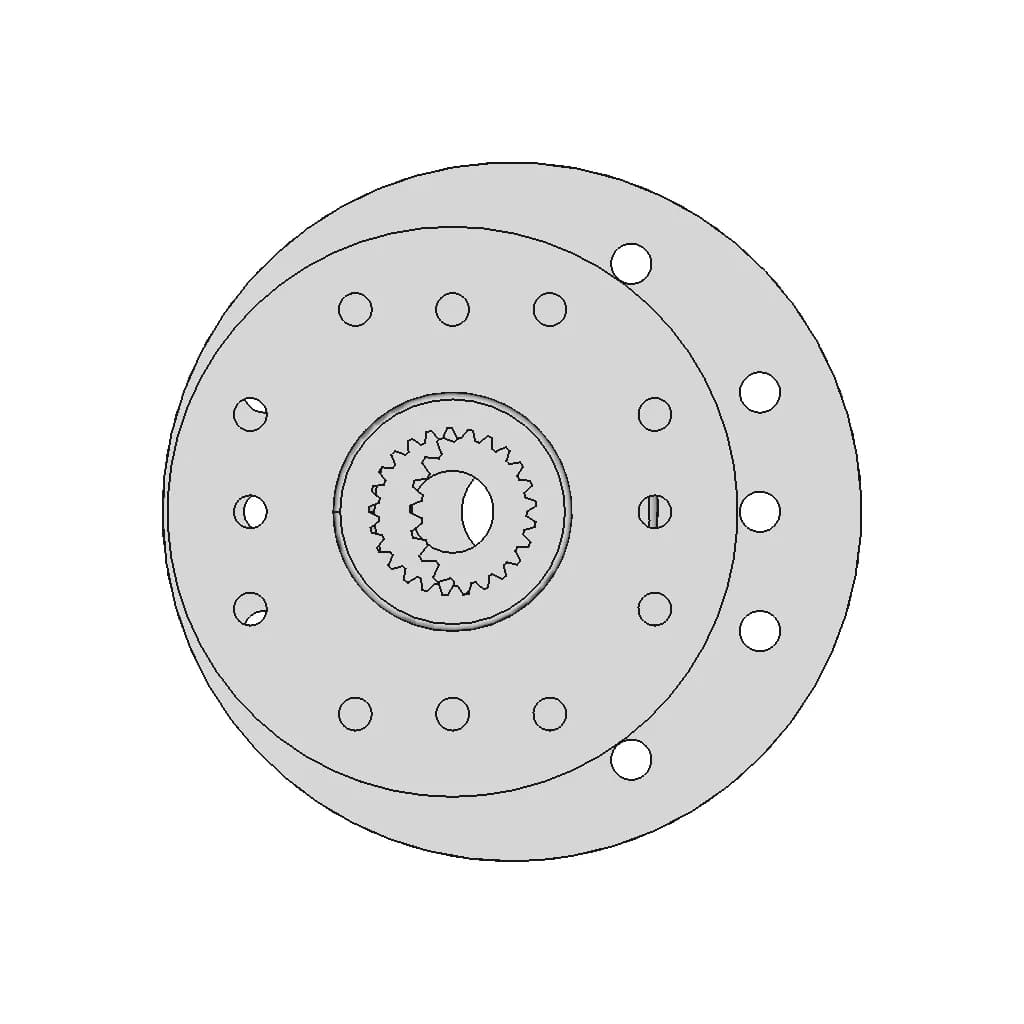 Gobilda Plastic Servo Hub Black Ftc Gobilda® | 3D Engineering Design File_0_0_degree_snapshot