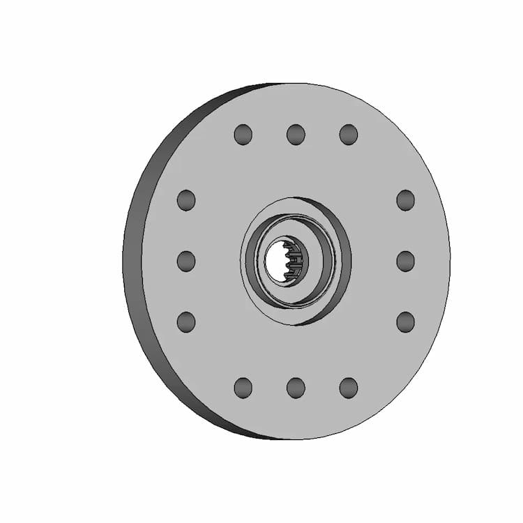 Gobilda Plastic Servo Hub Black Ftc Gobilda® | 3D Engineering Design File