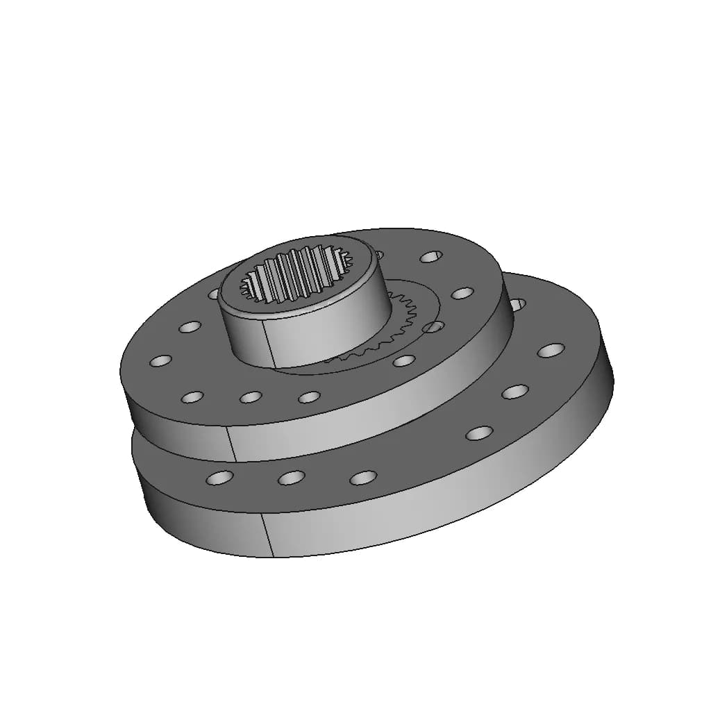 Gobilda Plastic Servo Hub Black Ftc Gobilda® | 3D Engineering Design File_60_30_degree_snapshot